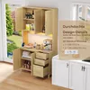 Credenza da cucina Sweiko da 183 cm, buffet, luci Anteprima dell’immagine prodotto 6