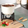 Set per fonduta Fonduta in porcellana con forchette per Anteprima dell’immagine prodotto 3