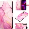 Galaxy S21+ Hülle, Marmor Motiv Kunstleder Tasche Wallet Produktbild-Vorschau 1