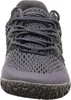 A close-up front view of a blue and gray shoe. Produktbild-Vorschau