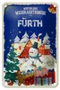 Blechschild Weihnachtsgrüße aus FÜRTH Geschenk Dekoration  Produktbild-Vorschau 1