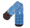 Kinder ABS-Socken aus Baumwolle Honigbär Mittelblau Größe Produktbild-Vorschau 2