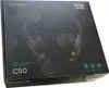 The image shows the retail packaging of a black EPOS C50 wireless communication headset with ANC. Produktbild-Vorschau