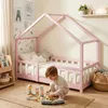 Kinderbett ’Treviolo‘ in Haus-Optik mit Rausfallschutz Produktbild-Vorschau 4