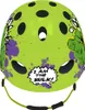 A green bicycle helmet with a Hulk theme. Produktbild-Vorschau