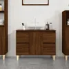 Waschbeckenunterschrank Braun Eichen-Optik 80x33x60 cm , Produktbild-Vorschau 1