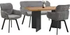 A dining set with a bench and two chairs around a wooden table. Produktbild-Vorschau
