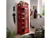 Vitrine rote Telefonzelle London Style Barschrank Produktbild-Vorschau 2