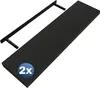 Casaria 2x Mensola da Parete Sospesa Bianca Staffa 50-110 Anteprima dell’immagine prodotto 1
