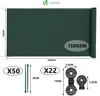 VOUNOT® Panneau de clôture 1.8×10m, Protection visuelle Voir les images du produit 2