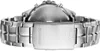 A close-up view of the clasp and bracelet of a silver watch. Produktbild-Vorschau