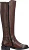 A studio shot of a brown leather boot. Voir les images du produit