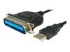 Equip USB auf Parallel adapter kable, schwarz, Schwarz, USB Produktbild-Vorschau 6