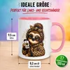 Tasse Faultier – „Leoparden Style“ – lustiger Geschenk Produktbild-Vorschau 6
