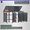 Mülltonnenbox MODUS | 3er | HxBxT 118,5x204x80 cm | für 3 x Produktbild-Vorschau 5