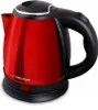 Schnurloser Wasserkocher 1L 1350W Edelstahl Rot Produktbild-Vorschau 2