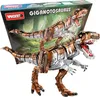 A toy building block set of two Giganotosaurus dinosaurs, with the product box in the background. Produktbild-Vorschau