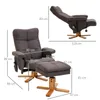 HOMCOM Relaxsessel Massagesessel mit Fußhocker Stauraum Produktbild-Vorschau 6