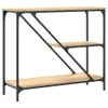 vidaXL Stolik konsola dąb sonoma 88,5x30x75 cm materiał Podgląd zdjęcia produktu 6