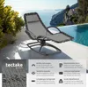 tectake® Gartenliege Toulon, ergonomisch, Schwingfunktion Produktbild-Vorschau 2