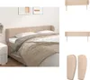 vidaXL Kopfteil mit Ohren Cappuccino-Braun 203x23x78/88 cm Produktbild-Vorschau 1
