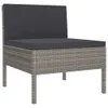 vidaXL 8-tlg. Garten-Lounge-Set mit Auflagen Poly Rattan Produktbild-Vorschau 5