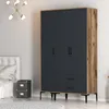 Skye Decor, Kumsal ST - Walnut, Anthracite, armoire, noyer, Voir les images du produit 3