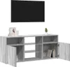 vidaXL TV skrinka s LED osvetlením Sonoma sivá 120x30x50 cm Náhľad obrázku produktu 4