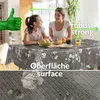 Tischdecke Wachstuch Premium Blumen Grau Robust Produktbild-Vorschau 4