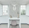 Klebefolie - Möbelfolie Ranken grau weiss - 45 cm x 200 cm Produktbild-Vorschau 2