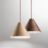 Fabas Luce Pendelleuchte Esino E27 Ø250mm Walnussfarben Produktbild-Vorschau 2
