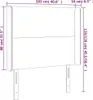 Kopfteil mit Ohren Schwarz 103x16x118/128 cm Kunstleder Produktbild-Vorschau 9