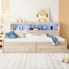 Flieks Schlafsofa Tagesbett Holzbett mit Ladefunktion, Produktbild-Vorschau 3