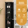 GOPLUS Badezimmerschrank hoch, Hochschrank mit 2 Türen, 5 Produktbild-Vorschau 6