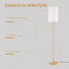 HOMCOM Stojaca lampa do obývačky so stínidlom z ľanu, Náhľad obrázku produktu 5
