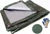 Abdeckplane Grün-Silber 4X5 M 130G/M2 Podgląd zdjęcia produktu 10