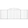 vidaXL Gabionen mit Hochbogen 6 Stk. 300x30x100/120cm Produktbild-Vorschau 5
