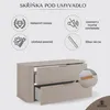 RODAN | Koupelnová Skříňka - 100 CM - Béžový Mat - MDF - 2 Náhled obrázku produktu 3