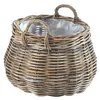 Kobolo Pflanzkorb rund - XXL- Rattan mit Folie Produktbild-Vorschau 1