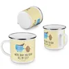 Mr. & Mrs. Panda Emaille Tasse Kaffee Bohne - Gelb Pastell Produktbild-Vorschau 4