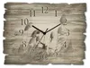 ARTland Holz Wanduhr Quarzuhr - schwarzer Zeiger Gräser Produktbild-Vorschau 1