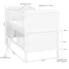 Baby-Delux Babybett Kinderbett Natalie Umbaubar 140x70 Weiß Produktbild-Vorschau 11