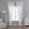 132x274cm Voile Gardinen 2 Stück，Gardinen Weiss Transparent Produktbild-Vorschau 4