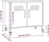 vidaXL Armoire de stockage noire 60x35x56 cm acier Voir les images du produit 8