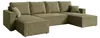 AMBER U Ecksofa U-Form 305x140 cm Cord Schlafsofa Produktbild-Vorschau 2