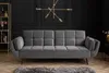 riess-ambiente Retro Schlafsofa BOUTIQUE 213cm grau Samt Produktbild-Vorschau 3