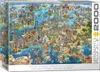 Eurographics Puzzle verrückte Europakarte, 2000 Teile, 68 x Produktbild-Vorschau 1