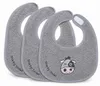 Minky Mooh® 3er Set Babylätzchen 20x25 cm aus Baumwolle mit Produktbild-Vorschau 1