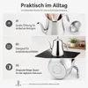 Edelstahl Wasserkessel 1,55 L, Schwanenhals-Auslauf, mit Produktbild-Vorschau 6