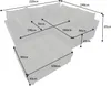 Moderne Wohnlandschaft KENT 220cm grau Samt Ecksofa Produktbild-Vorschau 10